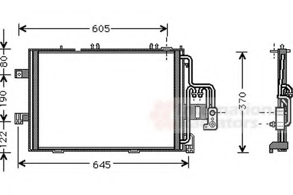 Imagine Condensator, climatizare VAN WEZEL 37005369