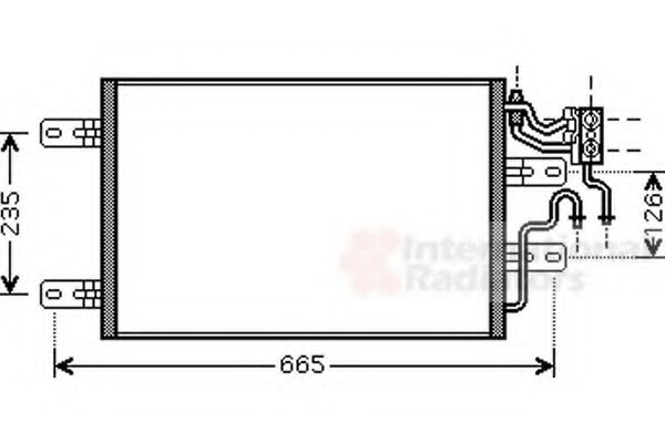 Imagine Condensator, climatizare VAN WEZEL 37005394