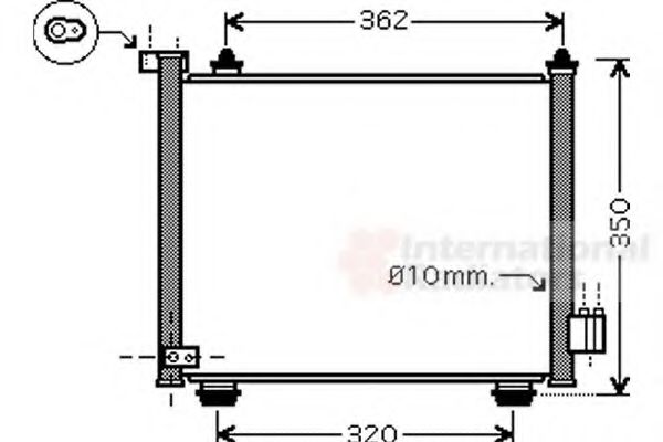 Imagine Condensator, climatizare VAN WEZEL 37005402