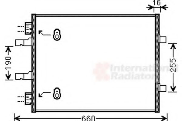 Imagine Condensator, climatizare VAN WEZEL 37005480