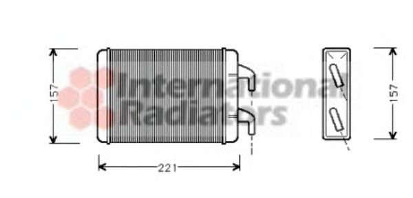 Imagine Schimbator caldura, incalzire habitaclu VAN WEZEL 37006007