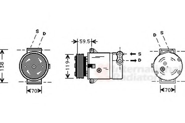 Imagine Compresor, climatizare VAN WEZEL 3700K273