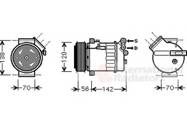 Imagine Compresor, climatizare VAN WEZEL 3700K313