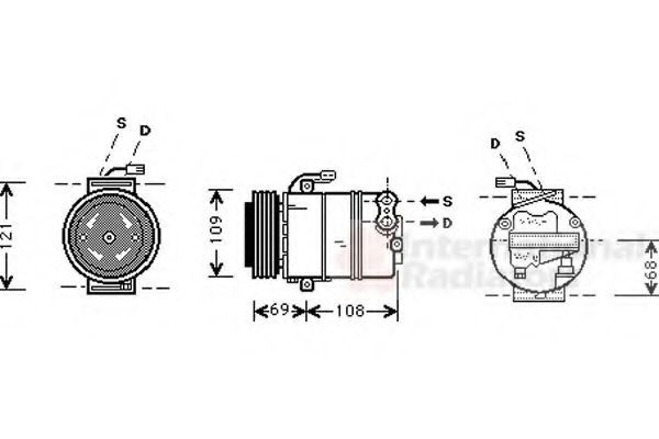 Imagine Compresor, climatizare VAN WEZEL 3700K317