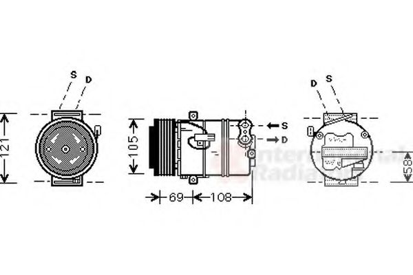 Imagine Compresor, climatizare VAN WEZEL 3700K426