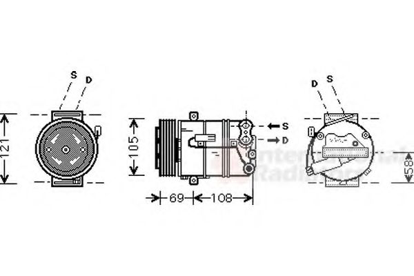 Imagine Compresor, climatizare VAN WEZEL 3700K427