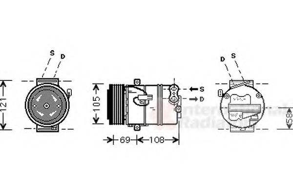 Imagine Compresor, climatizare VAN WEZEL 3700K443