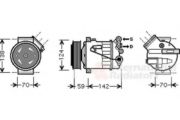 Imagine Compresor, climatizare VAN WEZEL 3700K449