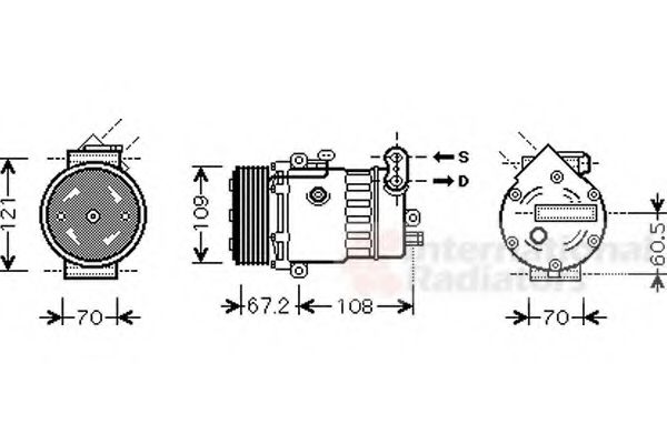 Imagine Compresor, climatizare VAN WEZEL 3700K483