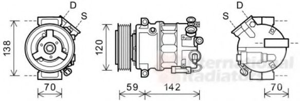 Imagine Compresor, climatizare VAN WEZEL 3700K577