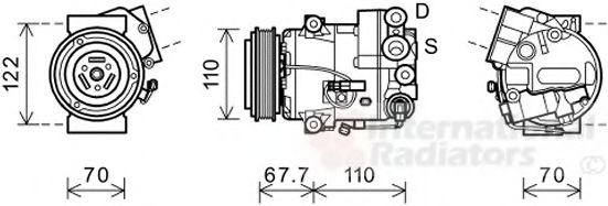 Imagine Compresor, climatizare VAN WEZEL 3700K608