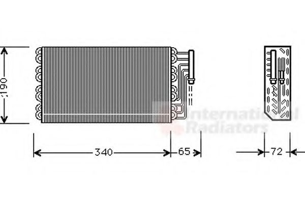 Imagine evaporator,aer conditionat VAN WEZEL 3700V088