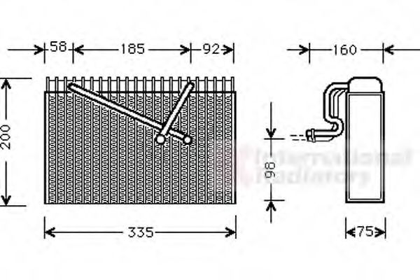 Imagine evaporator,aer conditionat VAN WEZEL 3700V298