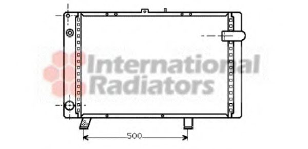 Imagine Radiator, racire motor VAN WEZEL 40002044