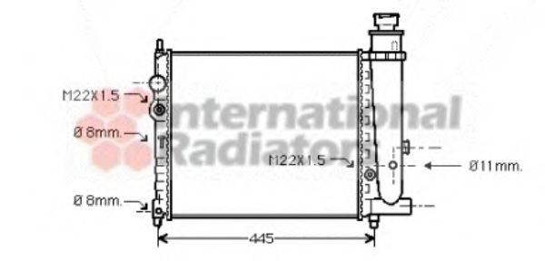 Imagine Radiator, racire motor VAN WEZEL 40002073