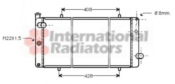 Imagine Radiator, racire motor VAN WEZEL 40002080