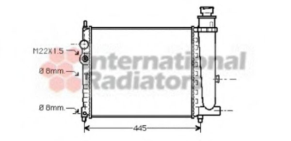 Imagine Radiator, racire motor VAN WEZEL 40002116