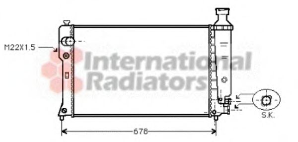 Imagine Radiator, racire motor VAN WEZEL 40002121