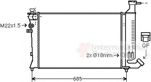 Imagine Radiator, racire motor VAN WEZEL 40002136