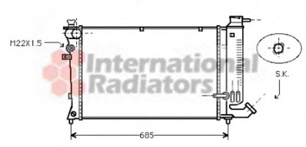 Imagine Radiator, racire motor VAN WEZEL 40002142