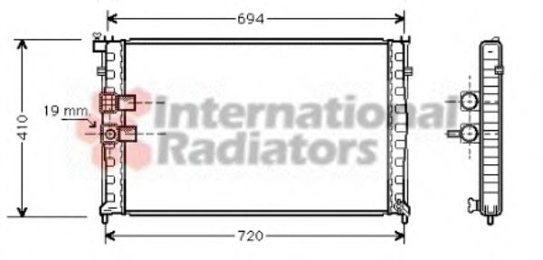 Imagine Radiator, racire motor VAN WEZEL 40002177