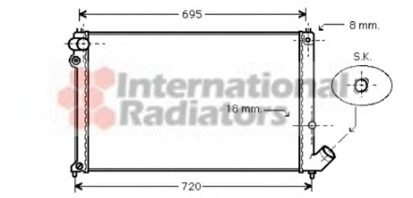 Imagine Radiator, racire motor VAN WEZEL 40002179