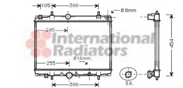 Imagine Radiator, racire motor VAN WEZEL 40002200