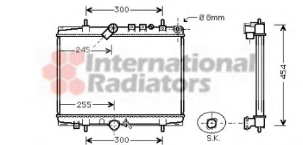 Imagine Radiator, racire motor VAN WEZEL 40002202