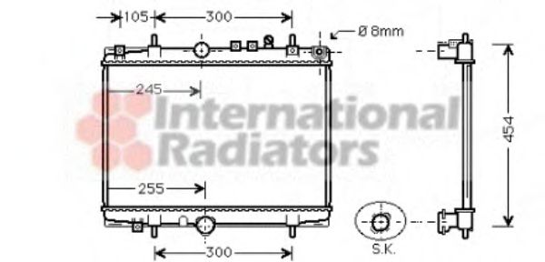 Imagine Radiator, racire motor VAN WEZEL 40002208