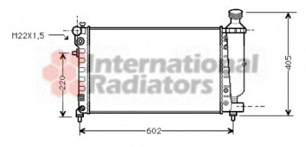 Imagine Radiator, racire motor VAN WEZEL 40002216