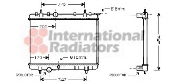 Imagine Radiator, racire motor VAN WEZEL 40002219