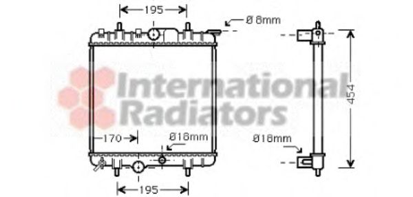 Imagine Radiator, racire motor VAN WEZEL 40002224