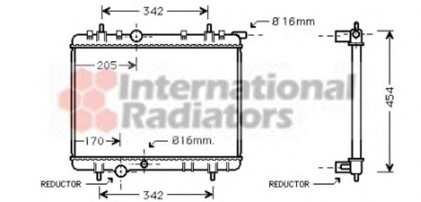 Imagine Radiator, racire motor VAN WEZEL 40002252