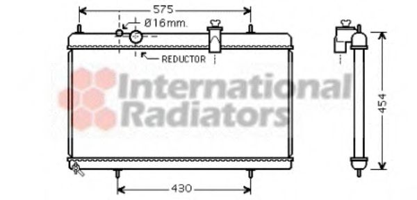 Imagine Radiator, racire motor VAN WEZEL 40002256