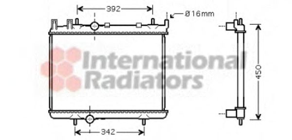 Imagine Radiator, racire motor VAN WEZEL 40002263