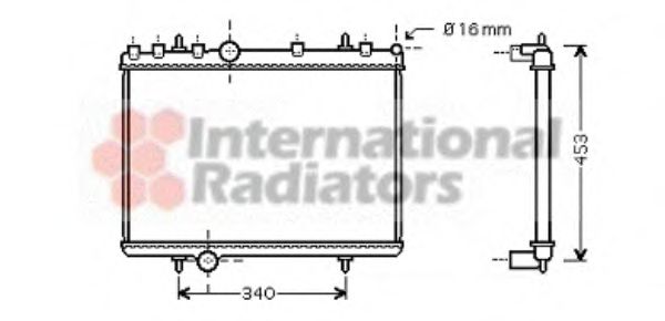 Imagine Radiator, racire motor VAN WEZEL 40002265