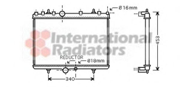 Imagine Radiator, racire motor VAN WEZEL 40002269