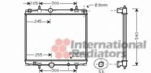 Imagine Radiator, racire motor VAN WEZEL 40002276