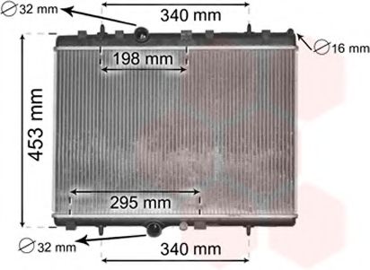 Imagine Radiator, racire motor VAN WEZEL 40002290