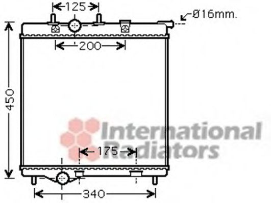 Imagine Radiator, racire motor VAN WEZEL 40002298