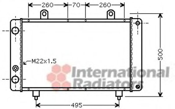 Imagine Radiator, racire motor VAN WEZEL 40002319