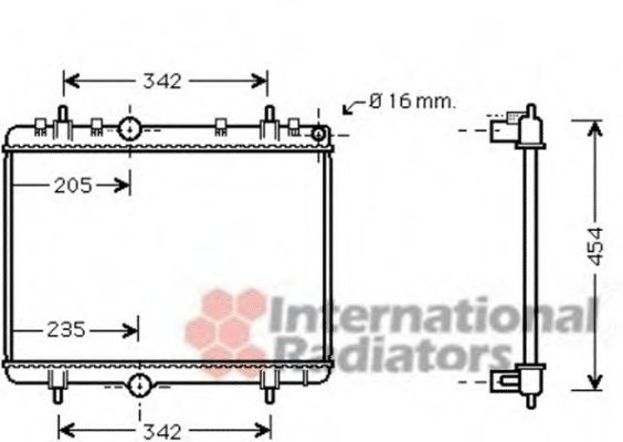 Imagine Radiator, racire motor VAN WEZEL 40002330