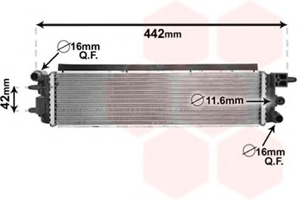 Imagine Radiator, racire motor VAN WEZEL 40002381