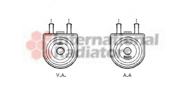 Imagine Radiator ulei, ulei motor VAN WEZEL 40003285