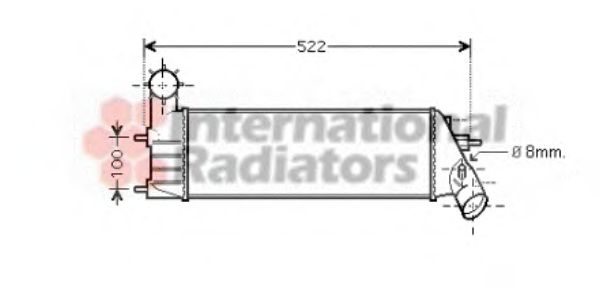 Imagine Intercooler, compresor VAN WEZEL 40004261