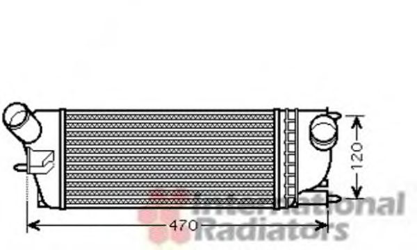 Imagine Intercooler, compresor VAN WEZEL 40004336