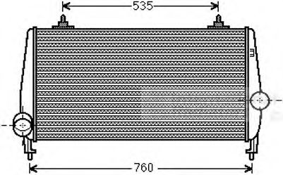 Imagine Intercooler, compresor VAN WEZEL 40004354