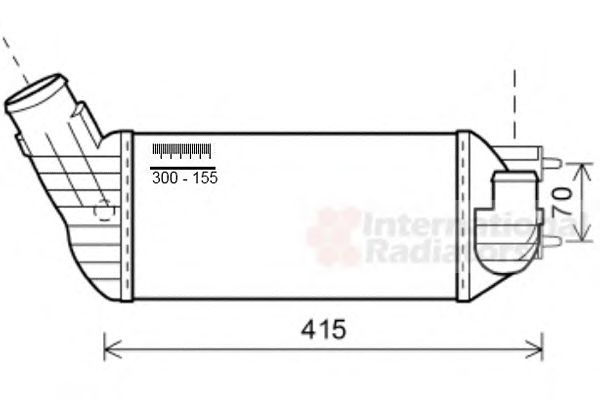 Imagine Intercooler, compresor VAN WEZEL 40004360