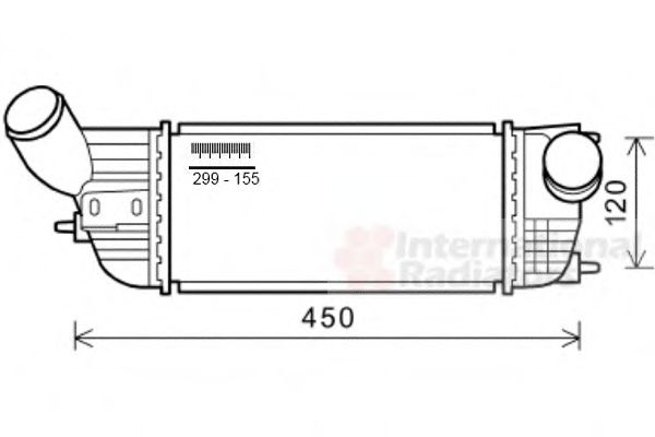 Imagine Intercooler, compresor VAN WEZEL 40004362