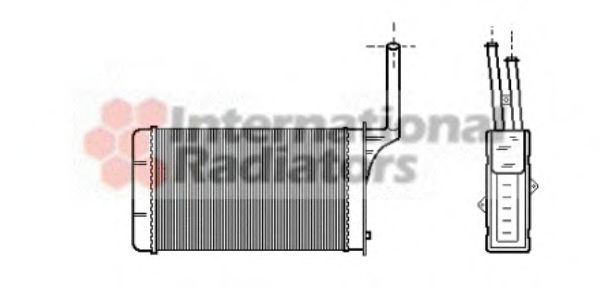 Imagine Schimbator caldura, incalzire habitaclu VAN WEZEL 40006049